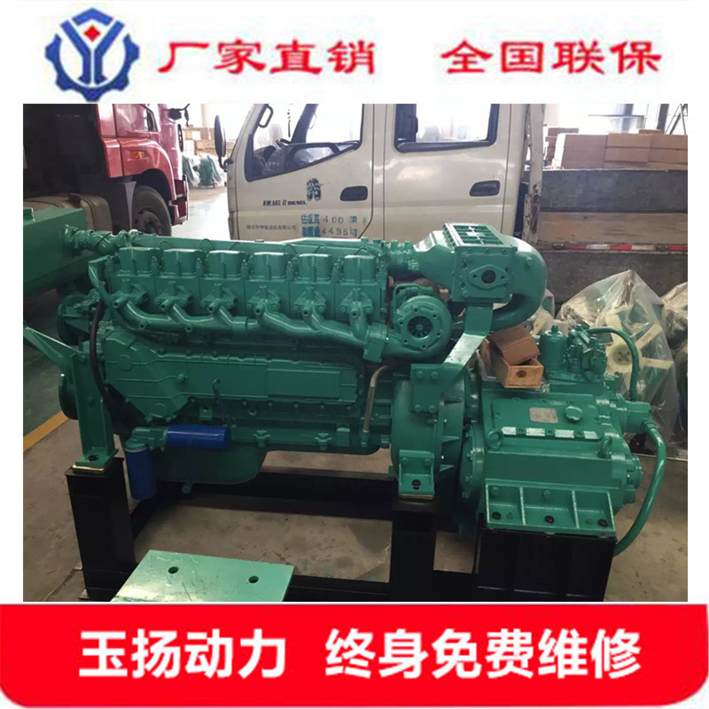 供应潍坊斯太尔系列618柴油发动机302kw动力足油耗低 破碎机专用