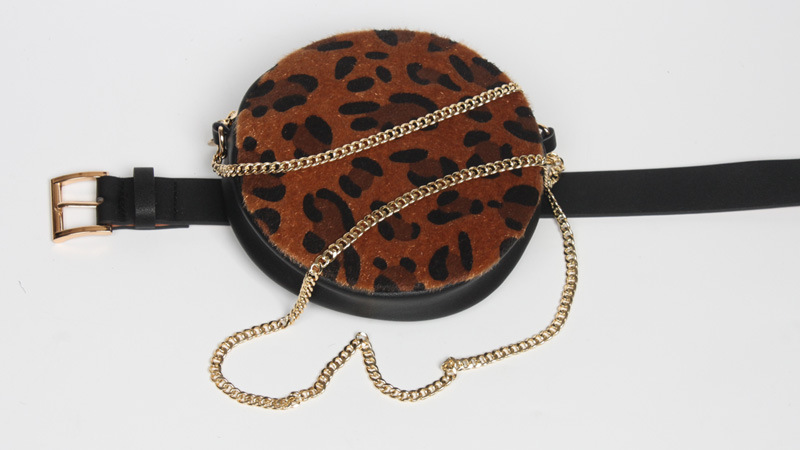 Nihaojewelry Wholesale Fashion With Leopard Print Round Waist Bag Belt display picture 5