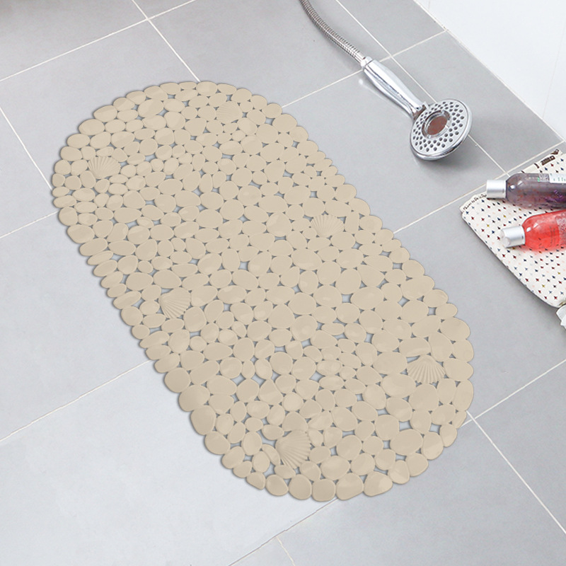 Nordic color sólido baño bañera Mat impresión antideslizante alfombra de baño antideslizante estera de ducha de PVC alfombra de baño taza de succión estera