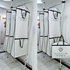 Wedding dust cover, dust cover, wedding dress dual-use handbag, widened and thickened double-sided non-woven fabric with logo printing