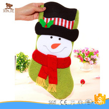 雪人圣诞老人麋鹿格子图案袜子圣诞大号礼品礼物袋圣诞袜装饰礼物