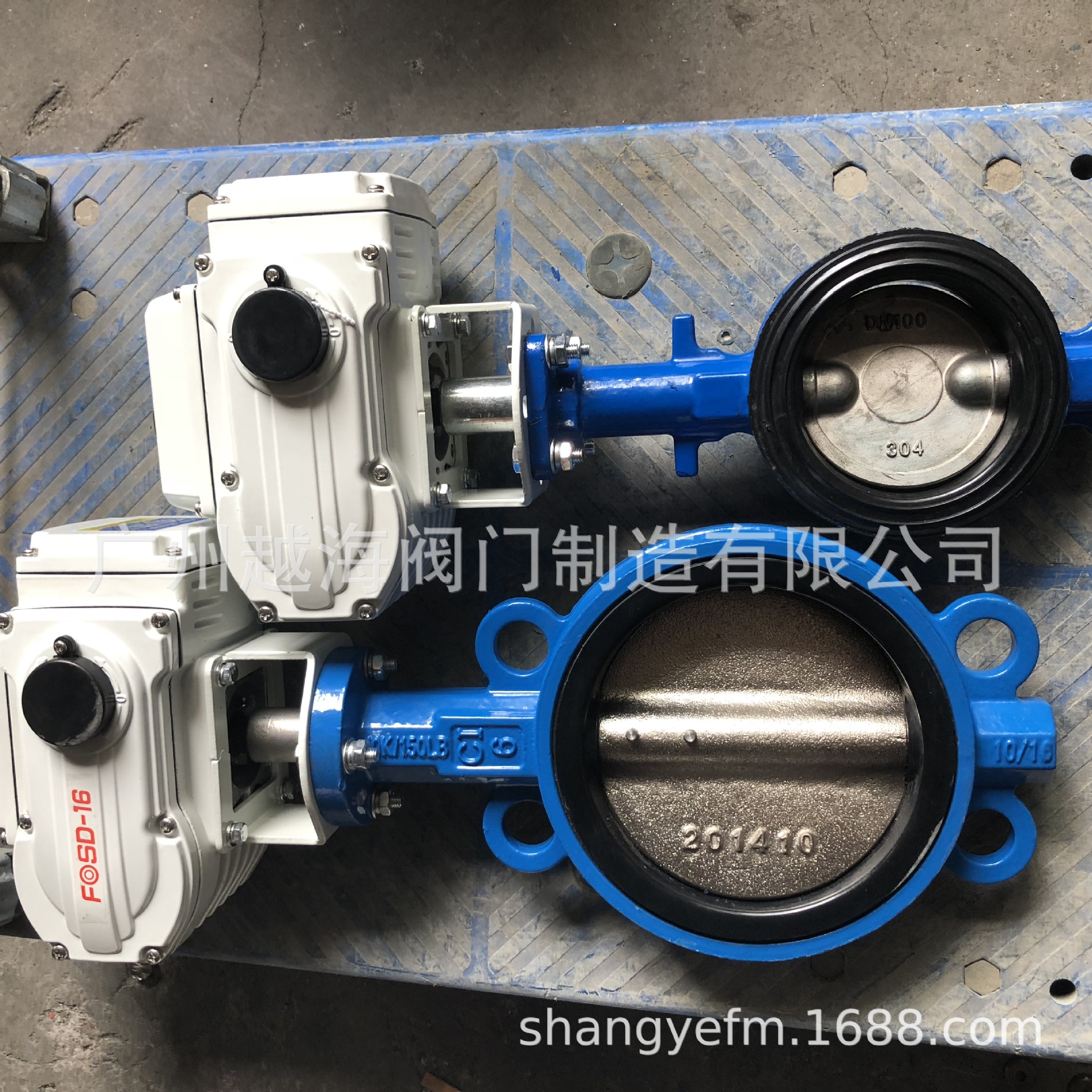 电动对夹式蝶阀50软密封80阀门150调节200不锈钢65执行器DN100