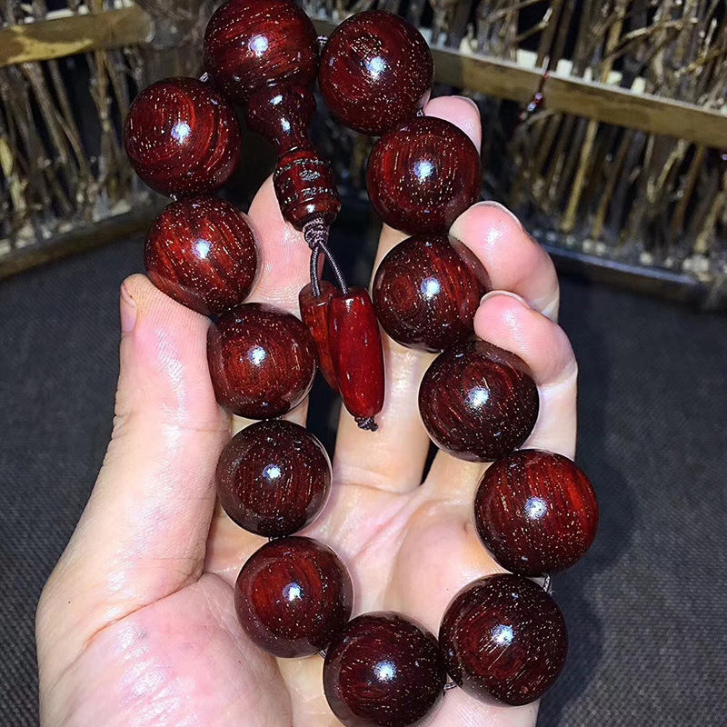 印度小叶紫檀2.0手串老料小叶紫檀佛珠108颗男女文玩佛珠手链批发