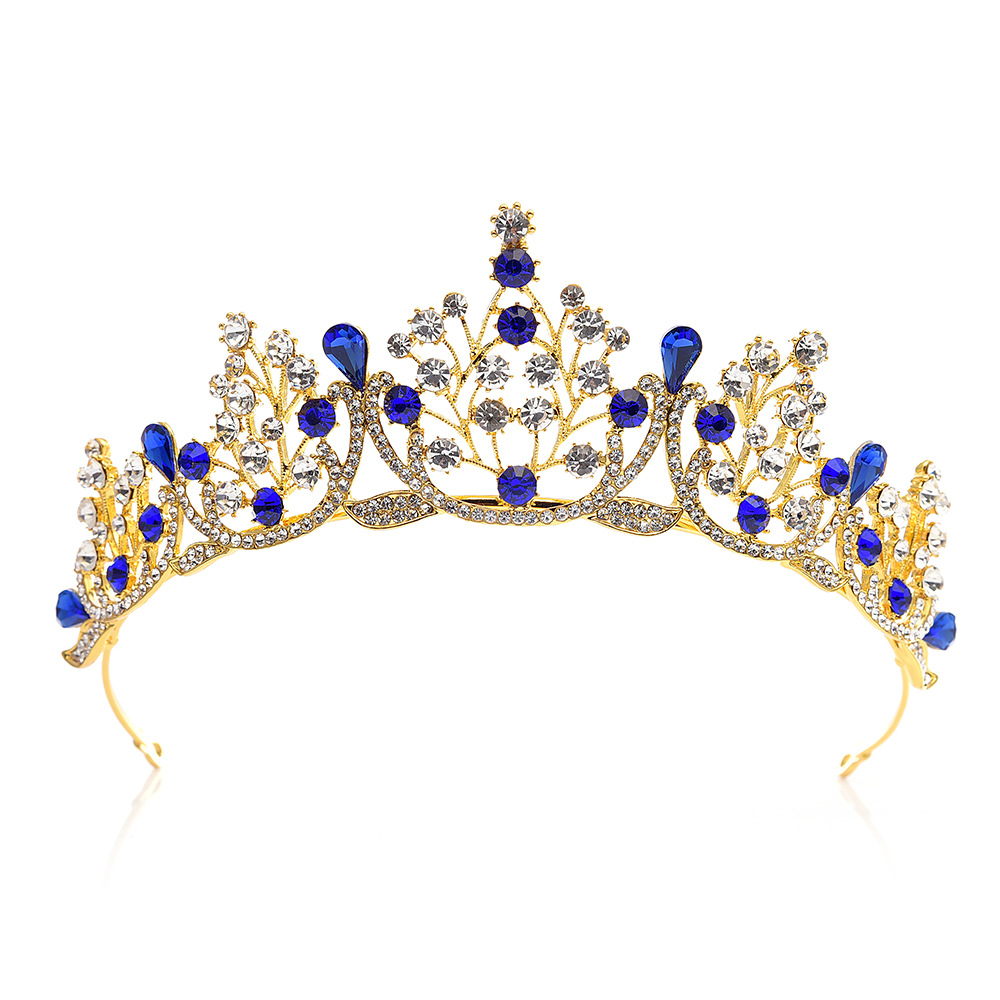 Fashion Crown Alloy Inlay Rhinestones Crown 1 Piece display picture 13