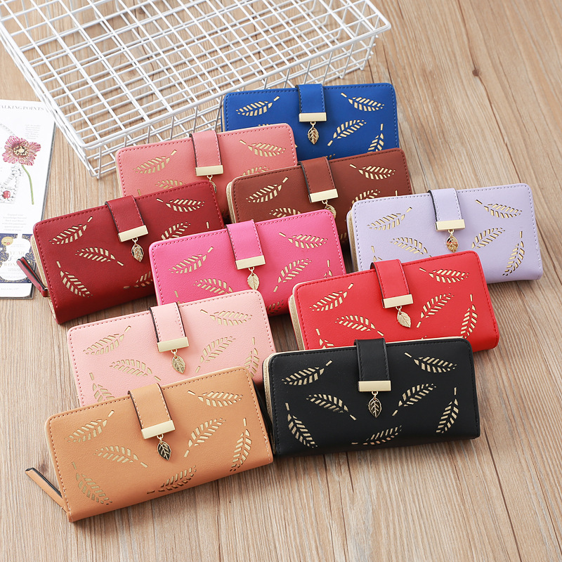 Korean Hollow Leaf Printing Wallet display picture 21