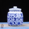 Jingdezhen Ceramic Jar Chinese tank Storage Store Earthen jar Blue and white Porcelain Cans Daily Tea pot