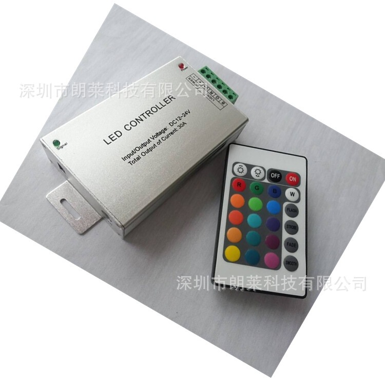 Infrared 24 key LED controller RGB colorful light bar light with dimming controller 30A/360W/720W