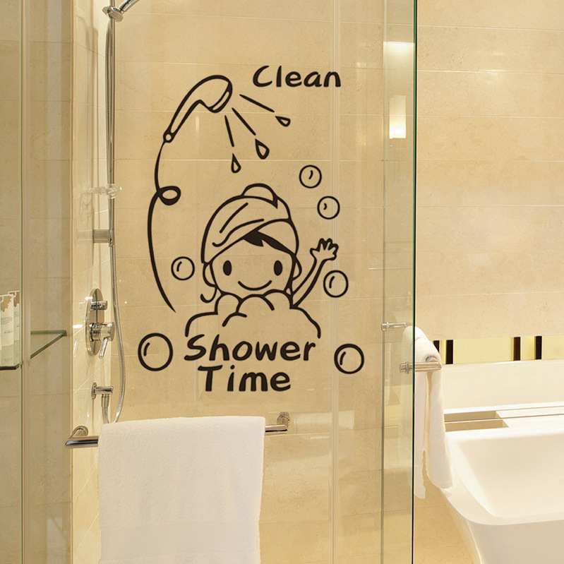 Clean Shower Time Bathing Kids Wall Stickers display picture 2