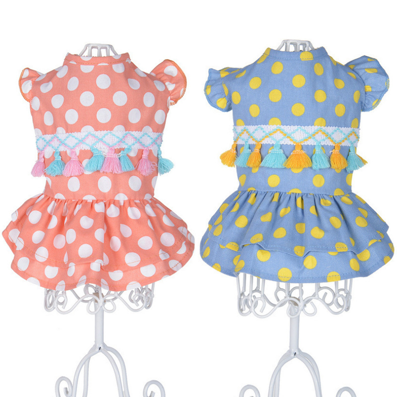 泰迪裙子狗狗衣服夏装比熊博美猫咪服饰宠物裙狗衣服春秋薄款批发|ru