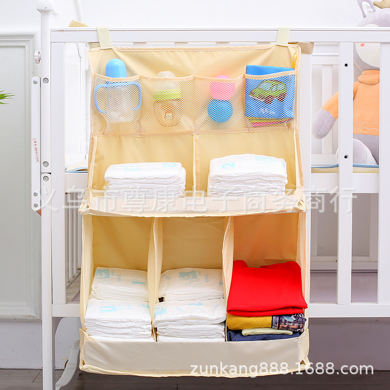 婴儿床挂袋通用宝宝用品收纳包尿不湿收纳多功能置物袋床头收纳袋