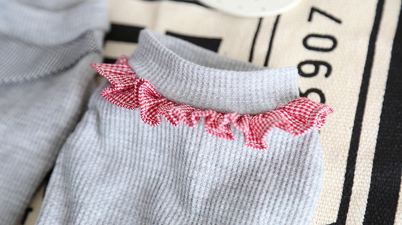 华夫格子学生装