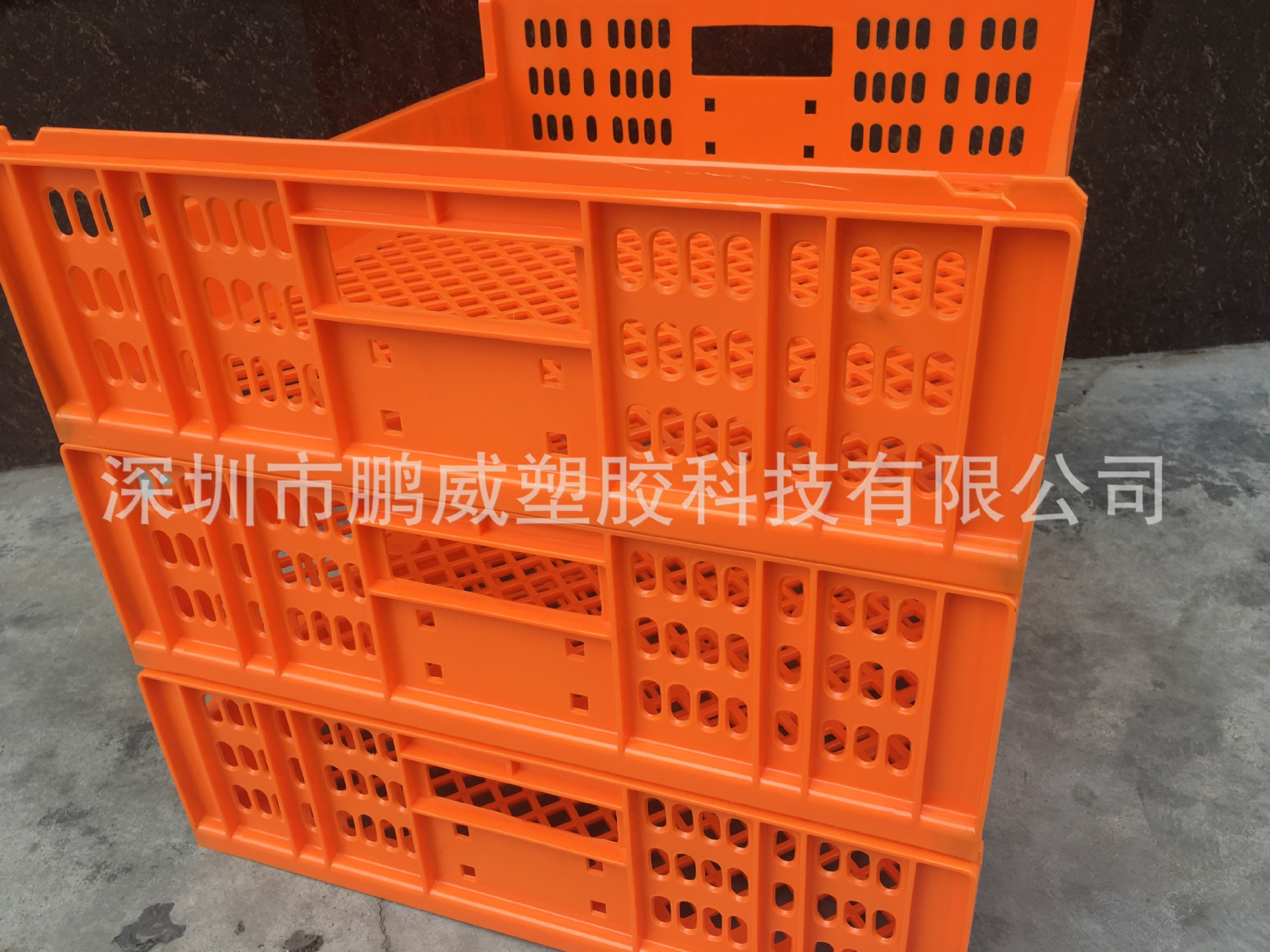 鹏威供应深圳食品加工面包架 橘色现货批发龙岗面包包装厂 可堆叠