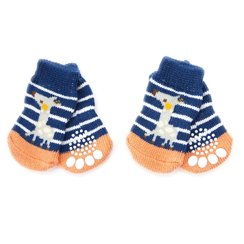Носки для собак Носки для домашних животных Нескользящие хлопковые носки Чехол для лапки собаки Тедди Собака Пудель Товары Обувь для собак Носки Чехол PS081