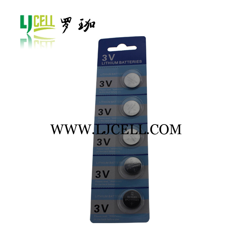 供应工厂直供CR1620卡装电池(图) 3v 5粒卡装