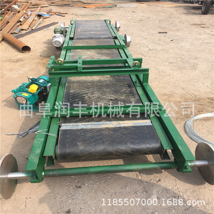 丹东服装传送皮带机 矿山碎石煤渣输送机