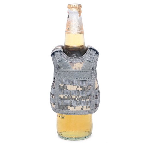 Mini vest for outdoor military fans, personalized molle bar decorative vest, mini vest for drinks and beer