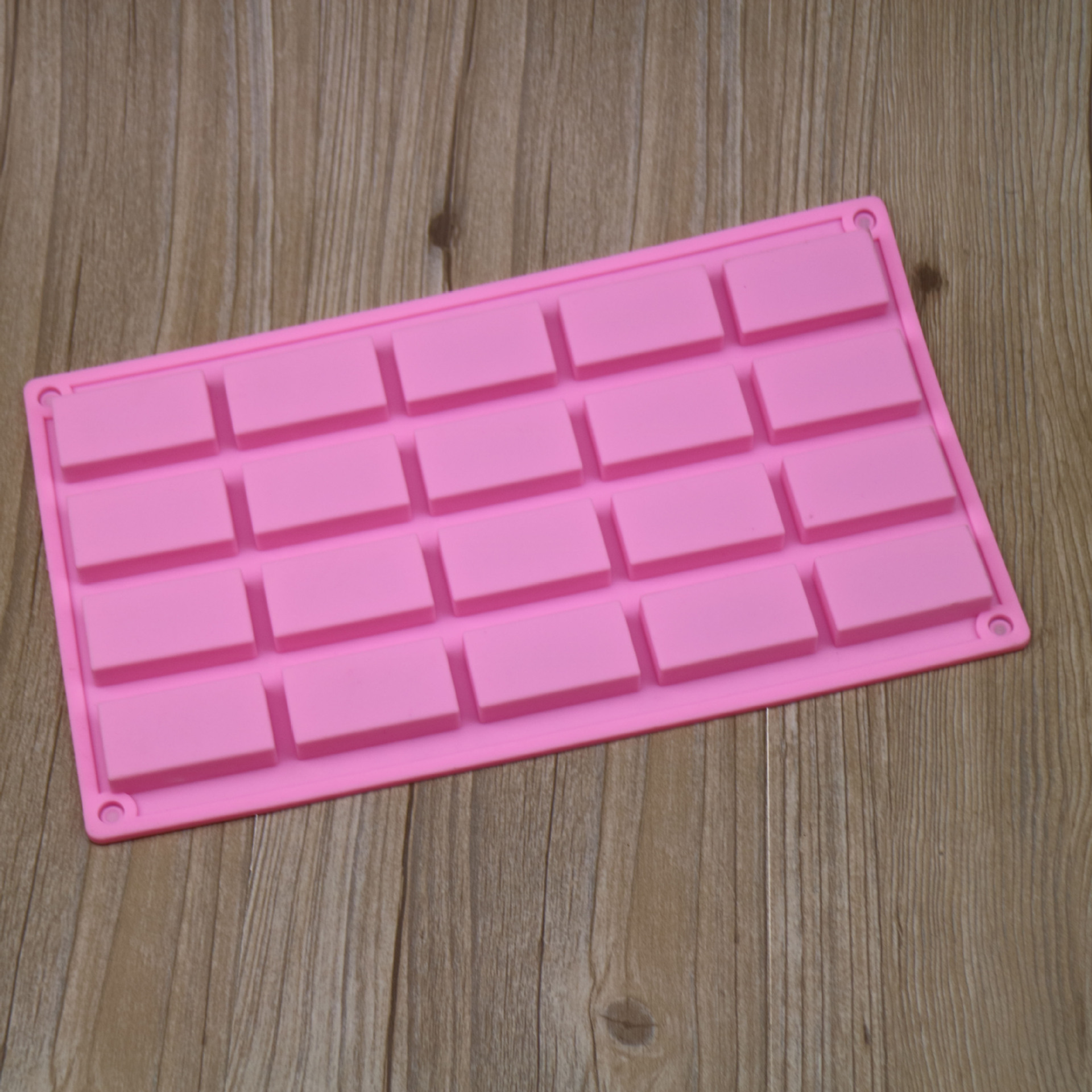 Silicone 20 long square biscuit mold square ice small lattice DIY baking tool