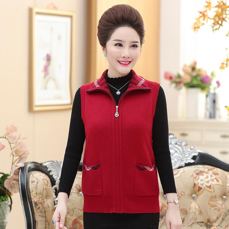 Gilet femme MOUTON ROUGE en Tricot - Ref 3317917 Image 1