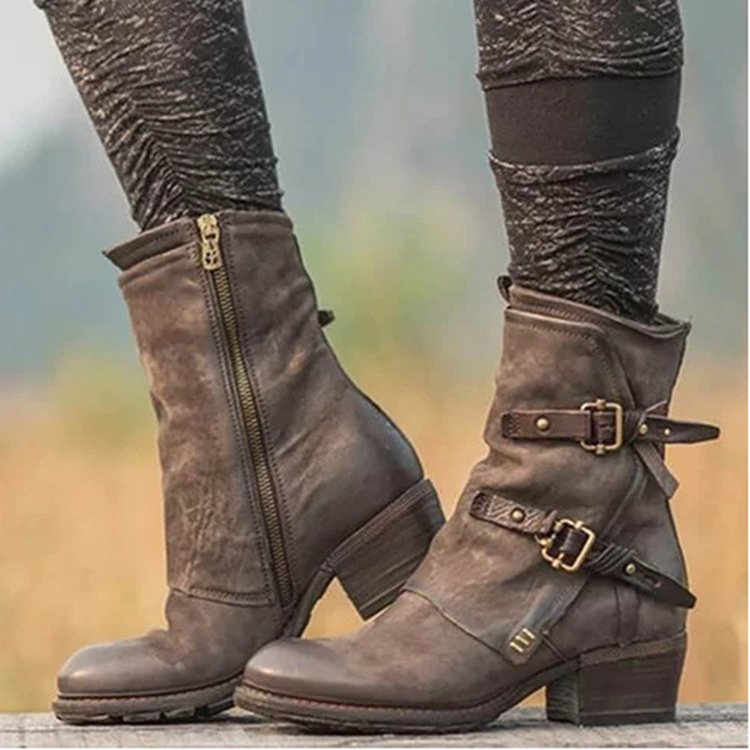 Bottes femme en PU artificiel - Ref 3355236 Image 9