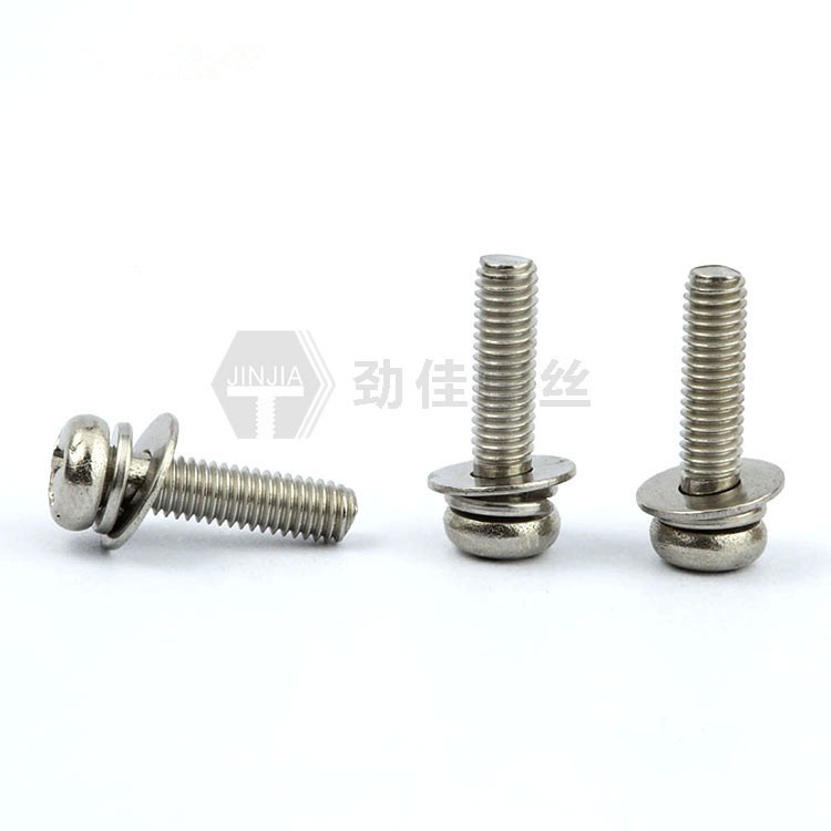 厂家直销音响低音炮专用M4*8三组合烤绿漆不锈钢螺丝