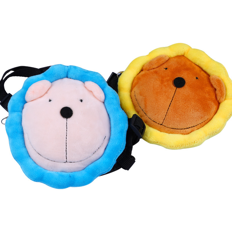 Pet Puppy School Bag Teddy Bichon VIPOuting Snack Bag Self-Backpack Sunflower Lion School Bag