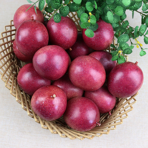 Simulated Passion Fruit Model Eggplant Fruit School Textbook Student Portrait Fake Passion Fruit Manufacturer