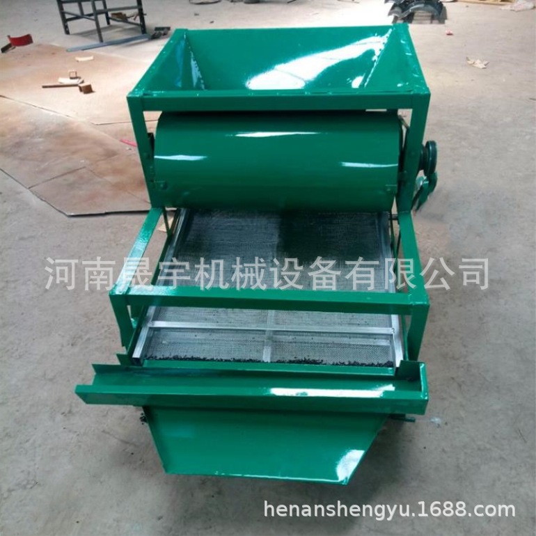 诚信经营振动双层粮食不锈钢筛选机移动种子玉米去霉种净粮筛分机