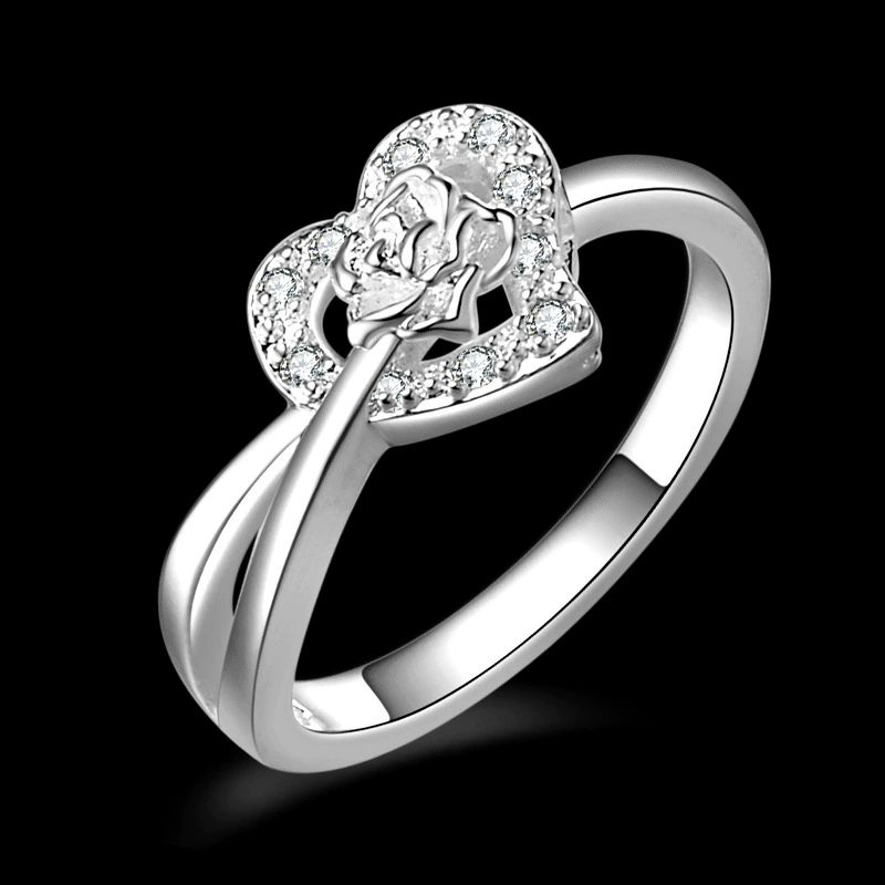 Европейское и американское модное серебряное кольцо, персонализированное креативное Ретро инкрустированное женское кольцо, поставка AliExpress