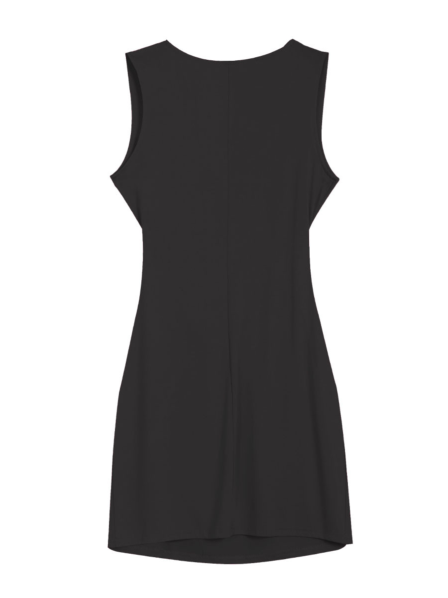 sexy elastic waist slimming leisure sports sleeveless dress  NSJR36719