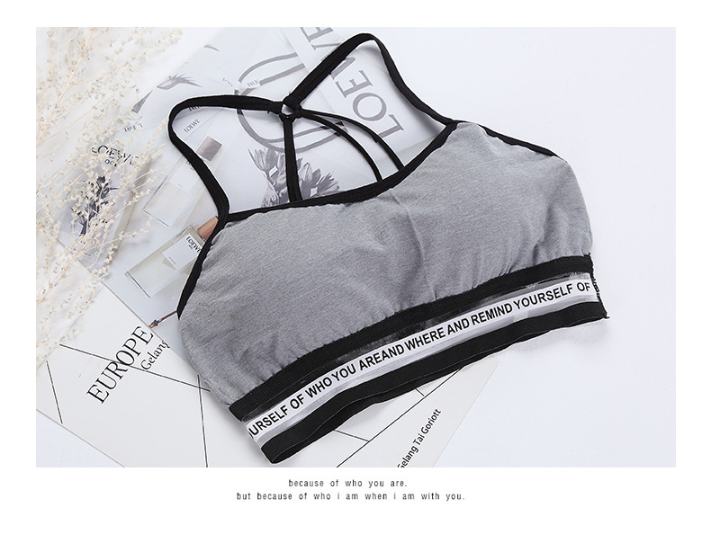 2020 New Parachute Girl's beautiful back and chest wrap, comfortable without steel rims, anti-glare, adjustable breathable sleep bra detail image 12