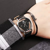 Triangle, fashionable double-sided watch, trend paired watches for elementary school students for beloved, simple and elegant design