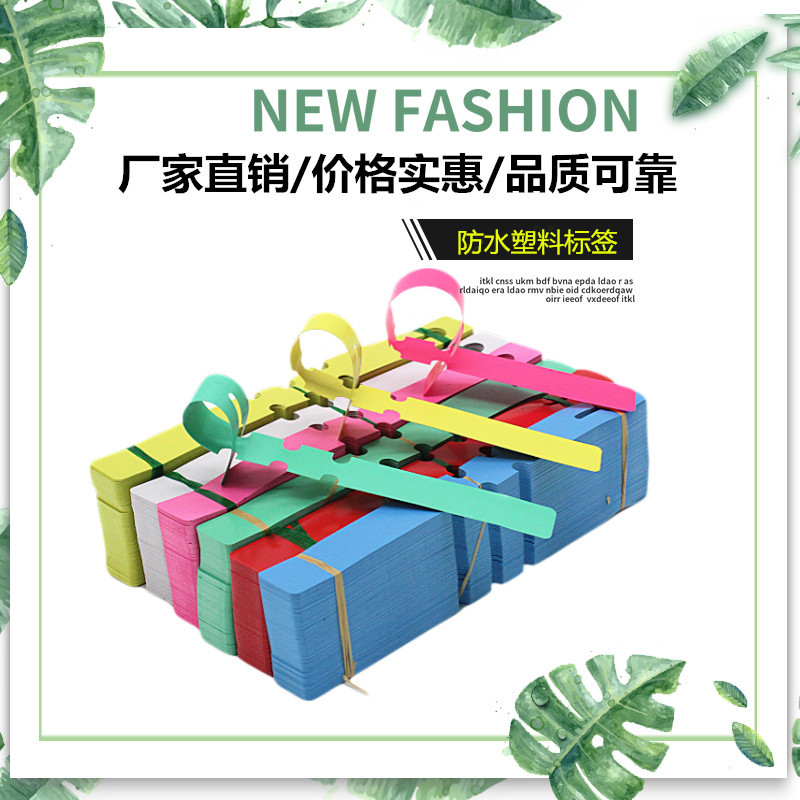 Independent power supply station 100 Fruit tree Plastic ring label PVC colour sign gardening label Botany Signage