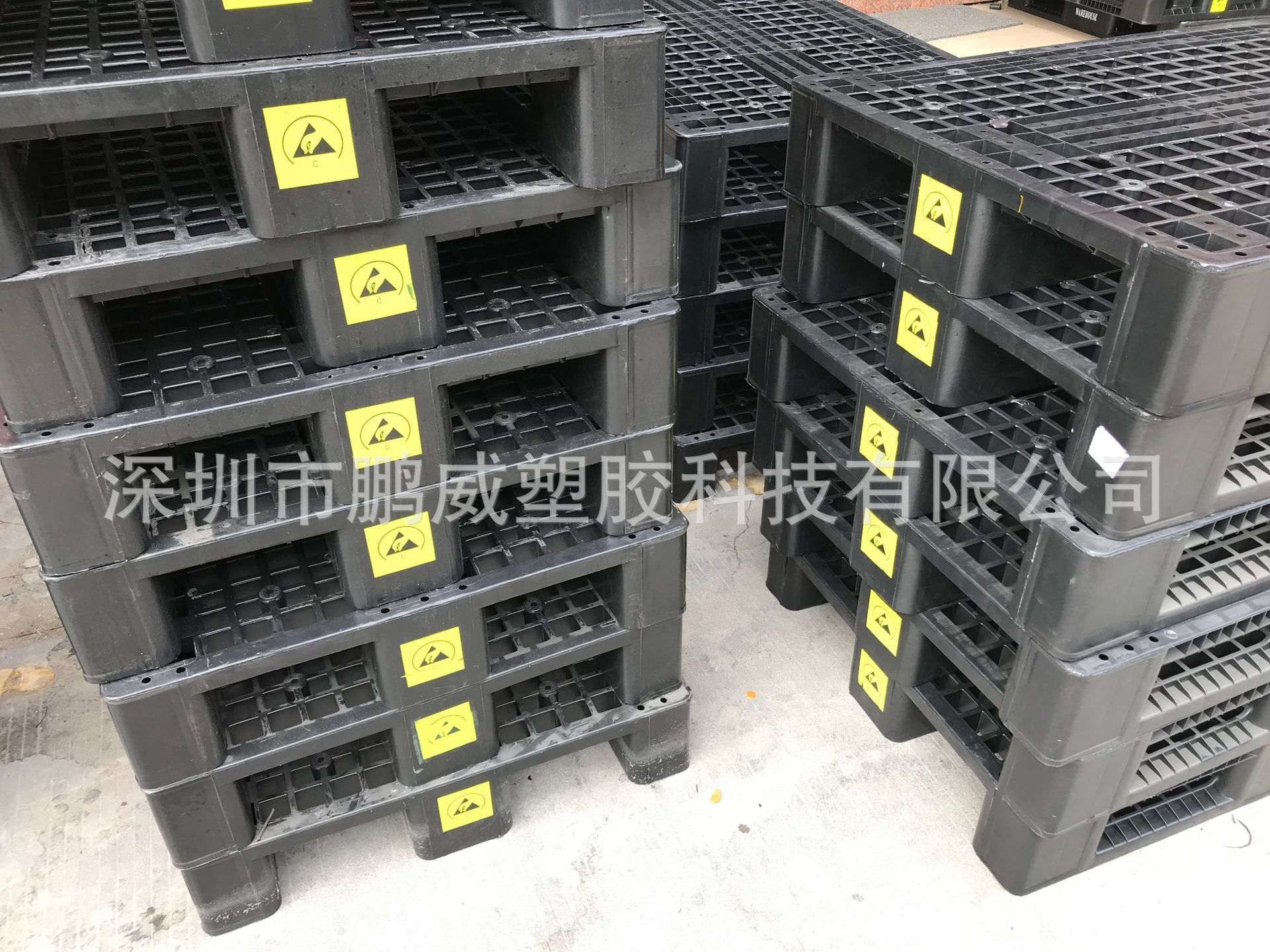 畅销福建厦门防静电卡板 加厚网格防静电托盘 耐磨川字型静电托盘