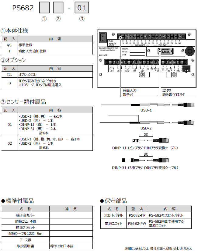 日本杉山电机 sugiden PS-4013 传感器感测头