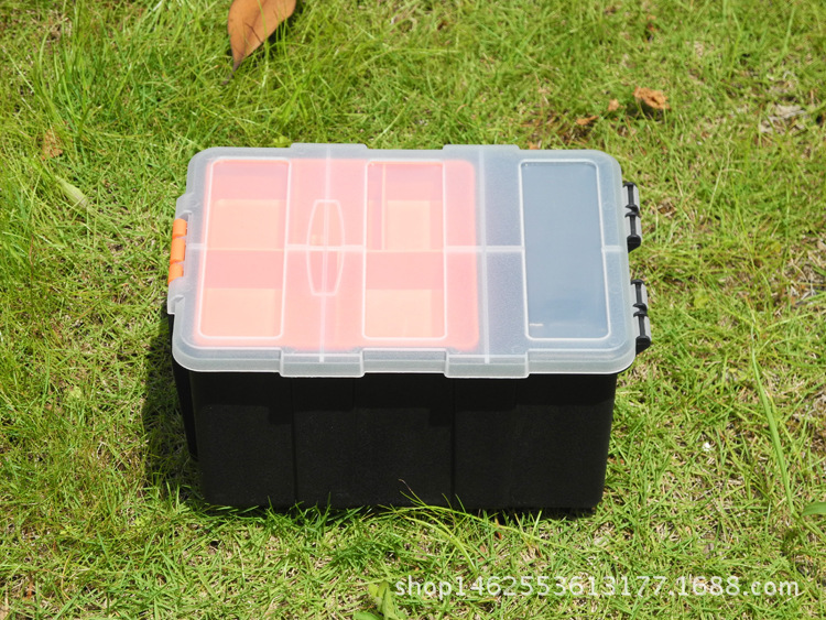 厂家直销10寸小号加厚塑料双层可拆零件元件盒五金物品收纳工具箱