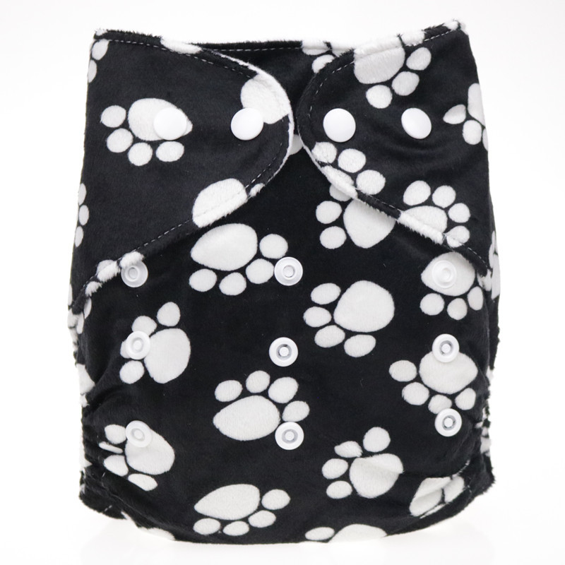 1-3歲嬰兒超柔印花尿布褲透氣可調節防漏可洗尿布兜外貿現貨特價