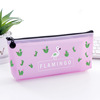 Children's capacious teaching pencil case suitable for men and women, flamingo, Birthday gift, Japanese and Korean