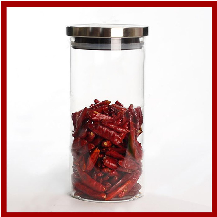 批发定制高硼硅玻璃储物罐大容量透明五谷杂粮玻璃罐创意茶叶罐|ms