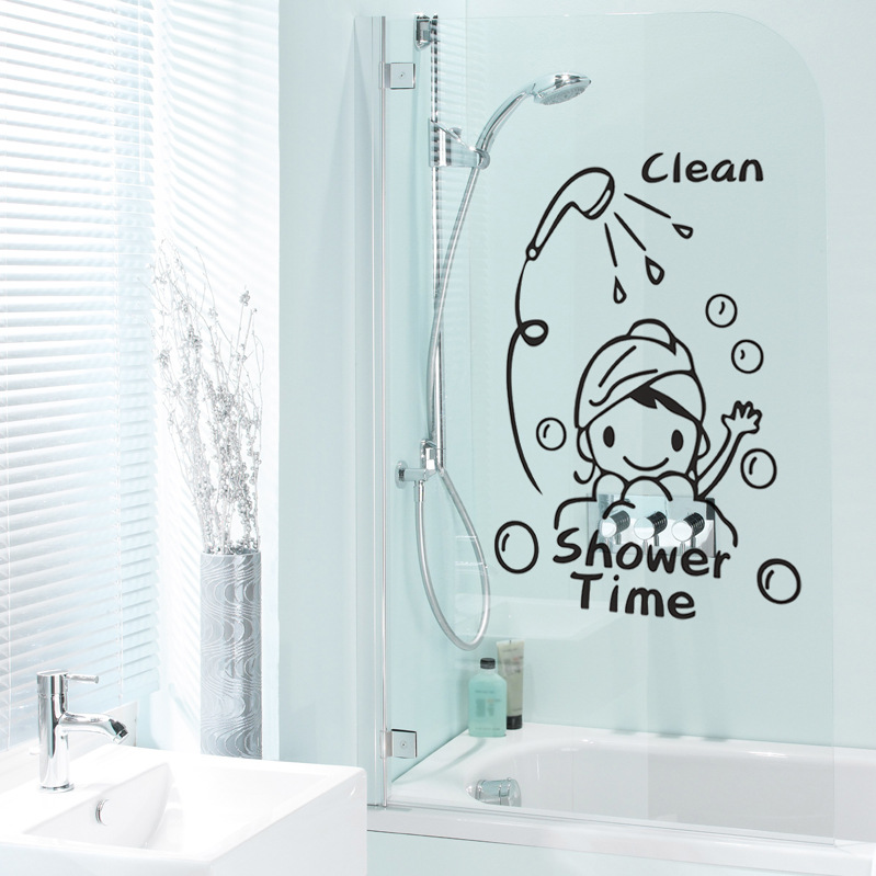 Clean Shower Time Bathing Kids Wall Stickers display picture 6