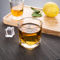 Tempered glass cup, octagonal cup, tea cup, beer mug, liquor cup, whiskey glass, thickened bar/KTV cup