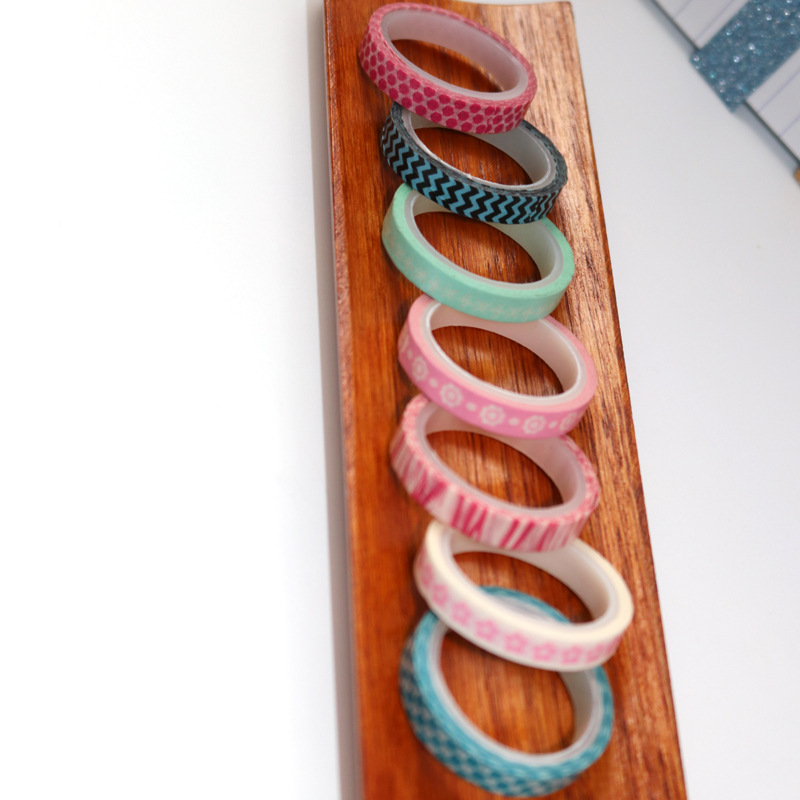 厂家直供彩色透明胶带手帐胶带装饰和纸胶带可爱卡通和纸胶带贴纸