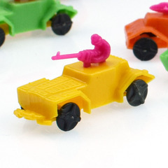 Mini Plastic Armored Car War Vehicle Car Model Toy Pack of 45MM Twist Egg Small Toys Small Batch Wholesale