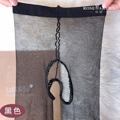 0D one-line crotch open crotch pantyhose, stockings to tempt beautiful legs, ultra-thin and super-smooth, sexy underwear transparent 0821