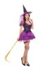 Halloween purple low chest Witch Dress Skirt Party Magic dress