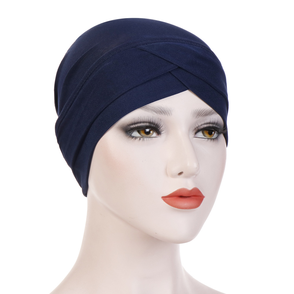 49g Weight Women's Retro Color Block Solid Color Beanie Hat