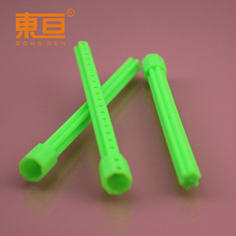 CGS77105绿 插杆 塑料杆 十道插杆 加长杆 八角插杆 科技积木零件