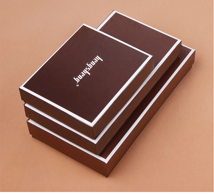 66g Weight String Closure Type Business, Travel Occasion Solid Color Pattern Unisex Gender Fashion Style Square Shape Grey, Black Color Brand Gift Box Wallet Clutch Bag Long And Short Gift Box 无