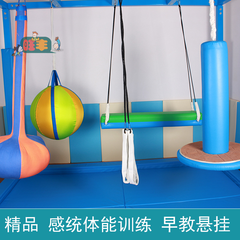 早教悬挂秋千 幼儿园早教儿童感统器材室内悬架设备体能训练吊缆