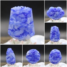 批发金丝玉戈壁玉吊坠外蒙料吊坠彩玉青花飘花生肖本命年男女挂件