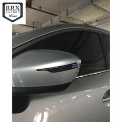 防撞條後視鏡防擦條保護適用寶馬E60E90汽車奧迪奔馳碳纖維改裝